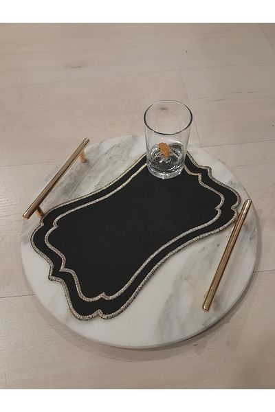 EKKE HOME Tray Cover Single Gold Patterned