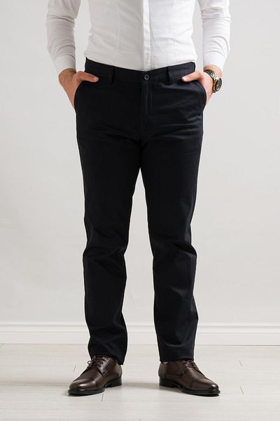 NOTRA Ανδρικό παντελόνι Classic Cut Winter Gabardine Fabric Lycra Tube Leg