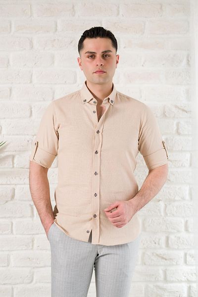 ADVANTE Ανδρικό πουκάμισο με κουμπιά με υφή Slimfit