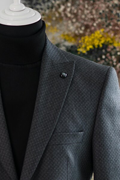 APARTRO Класичний крій, подвійний розріз, 6 кишень, зимовий чоловічий однобортний піджак