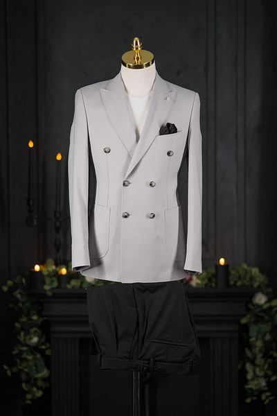 Sır Regular Fit Double Slit Lined Men's Double Breasted Single Jacket