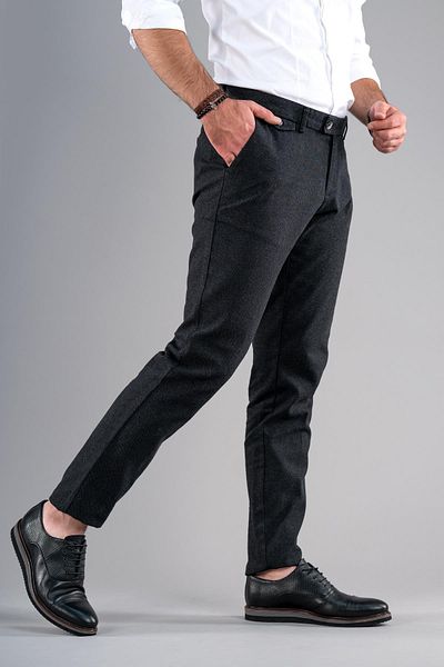 AKÇAYLAR Slimfit Χειμερινό Dobby Βαμβακερό παντελόνι Gabardine