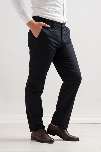 NOTRA Ανδρικό παντελόνι Classic Cut Winter Gabardine Fabric Lycra Tube Leg
