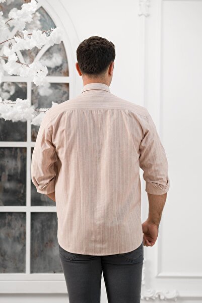 ADVANTE Широкий і зручний крій, кишені, смугастий класичний чоловічий сорочка