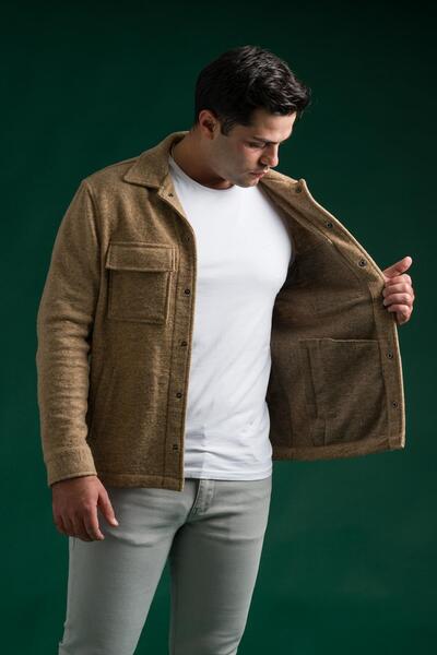 Sır Късо спортно яке от полар Sir Slimfit с тик-так закопчаване отстрани и с капаци