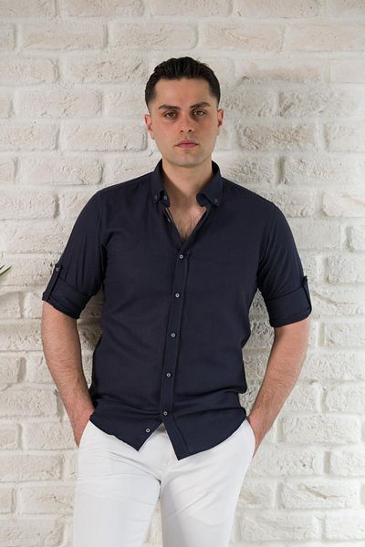 ADVANTE Ανδρικό πουκάμισο με κουμπιά με υφή Slimfit