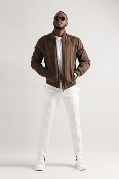 Men's winter jacket with elastic waist hotsell