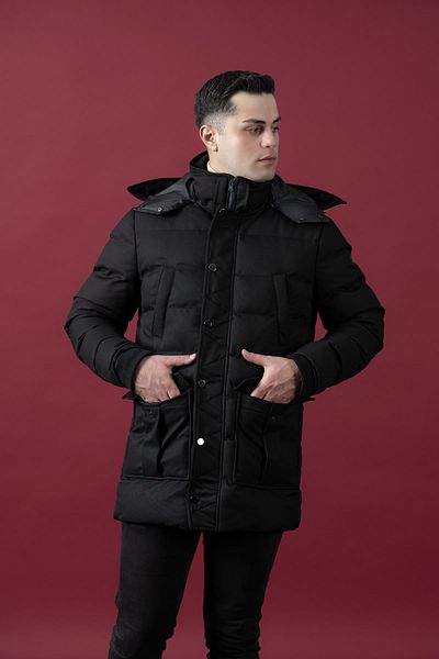 Sır Hooded (hood must be removed) Inflatable Men's Coat