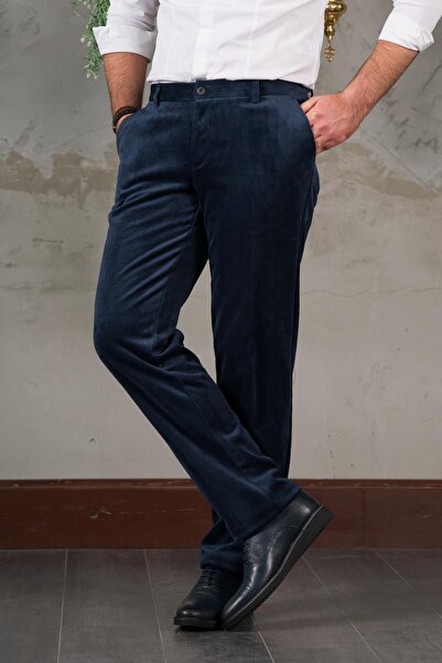 AKÇAYLAR Тонкі фітіллі, прямий крій, трубоподібні штанини, чоловічі вельветові штани