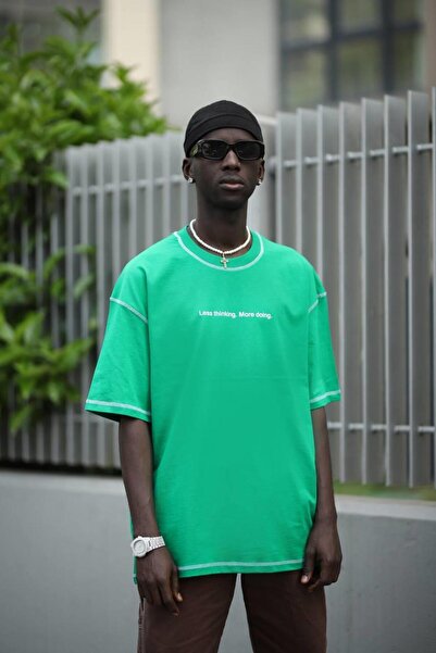 AKÇAYLAR Oversize kroj okrugla kragna Štampano I Zigzag Sa detaljima šava Muš...