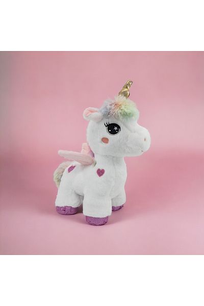 Neslico Unicorn 35cm Plush Four-Legged Winged Unicorn