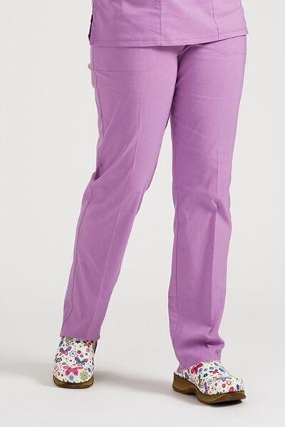 Class Üniforma Single Bottom Lilac Lycra Unisex Nurse and Doctor Uniform Pant...