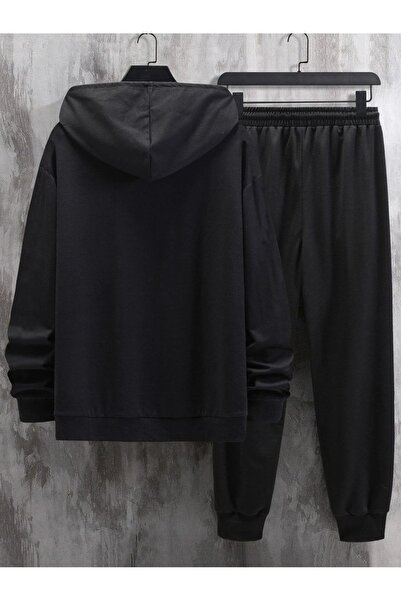 OVER HEAD Чоловічий чорний оверсайз-светр з принтом King