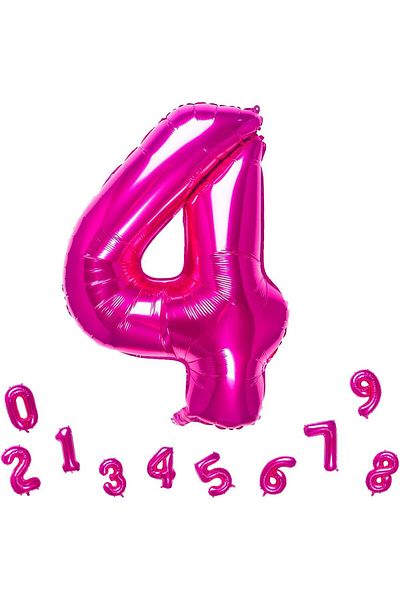 booddie 4 Years Old Pink Foil Balloon Figure 36 Cm (16 INCH)
