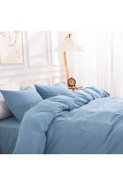 Soft Colours Set de husă de pilotă pentru o singură persoană cu cearșafuri