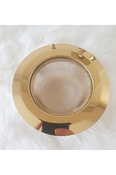 LOVYCO Gold Stainless Steel Sink Strainer Diameter: 11.5 Cm