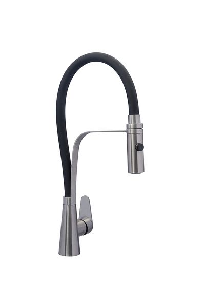 Pierre Cardin Inox Industrial Sink Luminaire with Hose