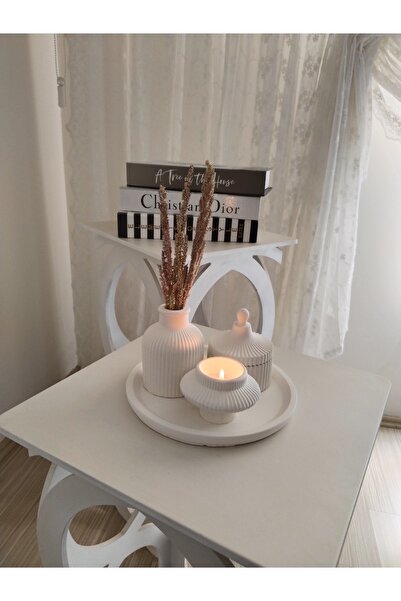 Dore hobi İskandinav Stil Mumluk, Dekoratif Vazo, Kapaklı Kutu Takımı Boyasız