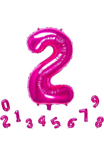 booddie 2 Years Old Pink Foil Balloon Figure 36 Cm (16 INCH)