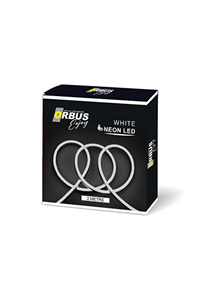 ORBUS Neon Şerit Led 6500K BEYAZ 2 Metre USB'li