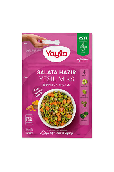 Yayla Salata Hazır Yeşil Miks 120 gr