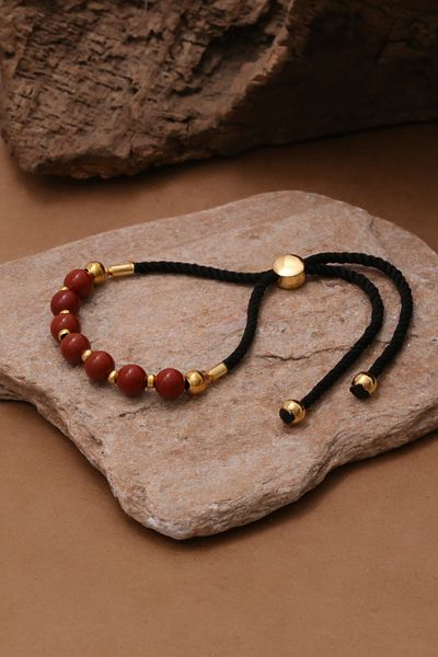 Dünya Doğal Taş Red Jasper Stone Bracelet