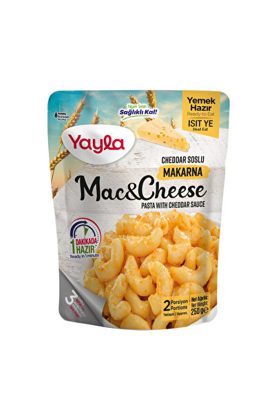 Yayla Yemek Hazır Mac&Cheese Cheddar Soslu Makarna 250 gr