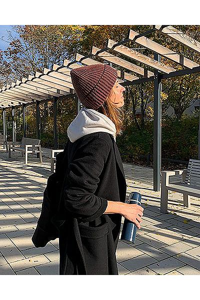 Eke Tekstil Unisex žebrovaný měkký základní baret