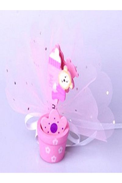Kazanabil BABY CANDY SNOWY TULDEN BABY BOTTLE BEAR PINK