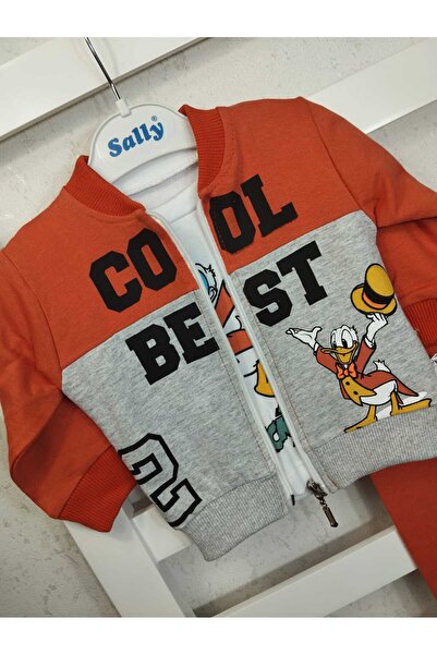 sally baby طقم موسمي مكون من 3 قطع مكون من خيطين، نمط بطة، حروف، طقم علوي وسف...