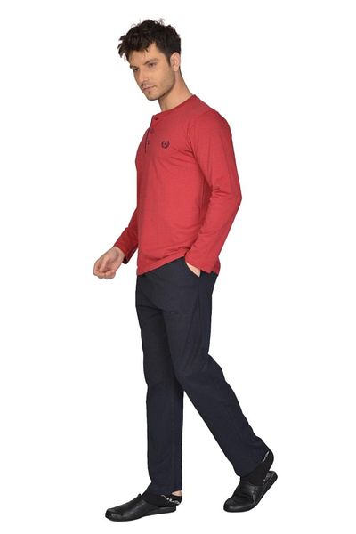 ANCELO 100% COTTON LONG SLEEVE MEN'S PAJAMAS SET