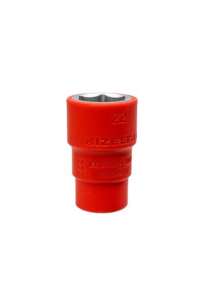 İzeltaş 13000005157 1000V Isolated 6 Corner 1/2" Socket Wrench 22mm