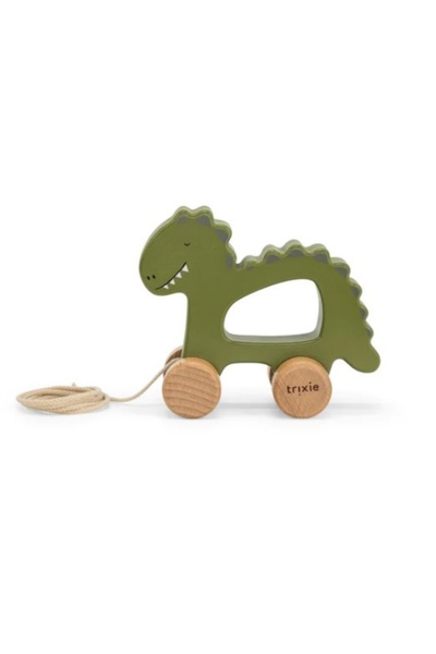 Trixie MR. DİNO - WOODEN PULL ALONG TOY - AHŞAP İPLİ OYUNCAK