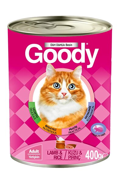 Goody Kuzu Etli Pirinçli Kedi Konservesi 400gr.