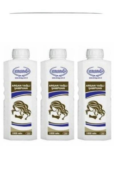 Ersağ Argan Oil Shampoo 1000ml X 3 Pcs
