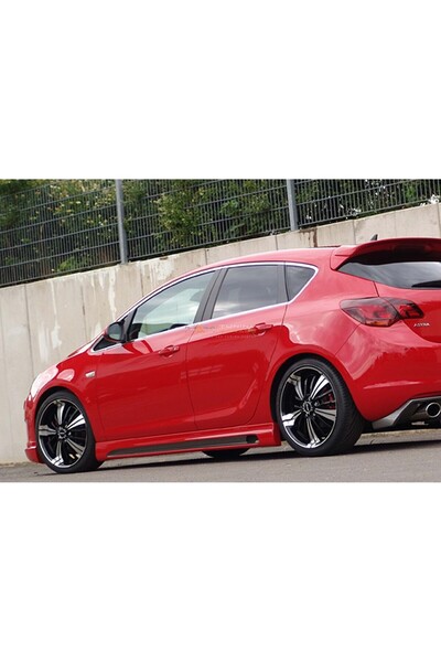 NamTuning Opel Astra J Uyumlu Marşpiyel Yan Ek Rieger Plastik Boyasız 2009-2020 HB Sedan Uyumlu