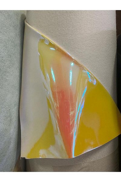 MİAPOLLO Hologram Mirrored Leather Fabric