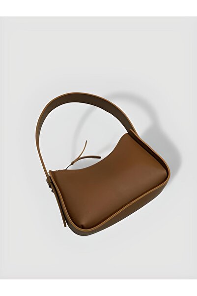 YMZBAG حقيبة يد باجيت نسائية بلون أسمر