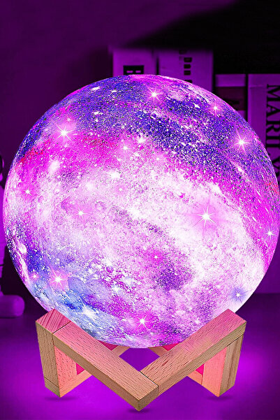 CARNIVAL LAND Moon 3d Ay KüreDekoratif Masa Lamba Hediye Usb Aydınlatıcı Renk Değişitiren Sevgililer Günü