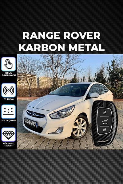 C9 Hyundai Compatible Carbon Metal Key Case