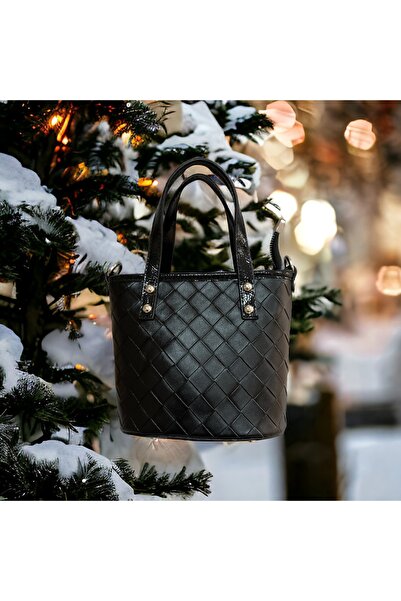 SOFT FASHION Desenli Çapraz Ve Kısa Askılı Mini Suni Deri Çanta