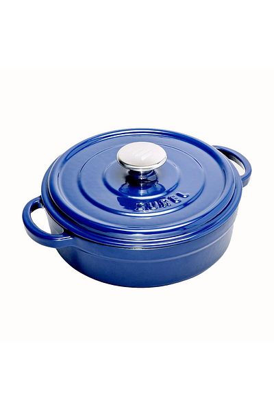 Sürel Demirdöküm 28 CM Short Pot Blue