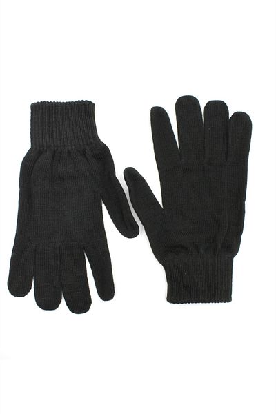 cappello Ceppello Black Knitwear Men's Gloves Capeftzr01