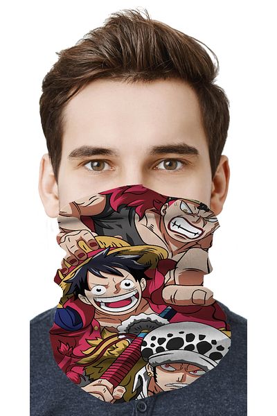 TEEMOOD PIRATE PARROT ONE PIECE Anime Manga Motor Cycling Face Mask Bandana Outdoor Neck Collar Buff Headwear