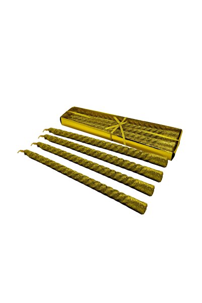 Bkmc 10 İNC ŞAMDAN SİMLİ GOLD MUM