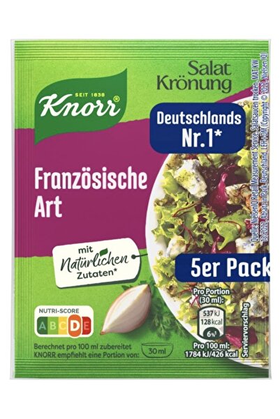 Knorr Französische Art salata sosu 5'li paket