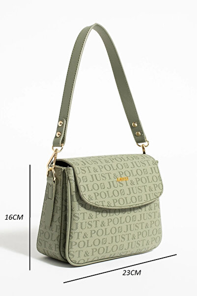 Lifonbag Khaki Women's 5 Compartment Shoulder Bag New Season Lacoste Fabric