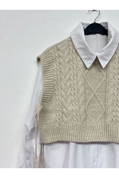 deywearst Side Tie Knitted Sweater
