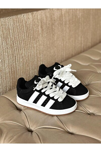 ResPon Siyah Kampus Çorap Hediyeli Spor Ayakkabı