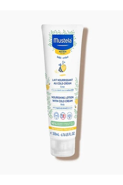 Mustela لوشن مغذي للجسم يحتوي على كريم بارد 200 مل